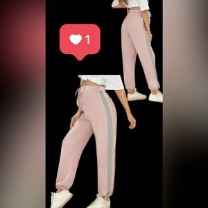 Maternity side seam tie front pants